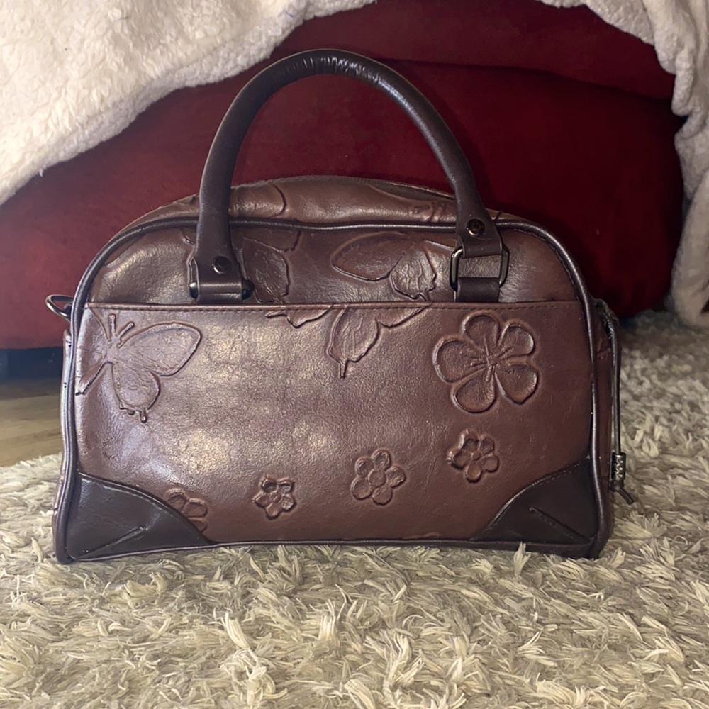 Brown Leather Butterfly Purse 🦋